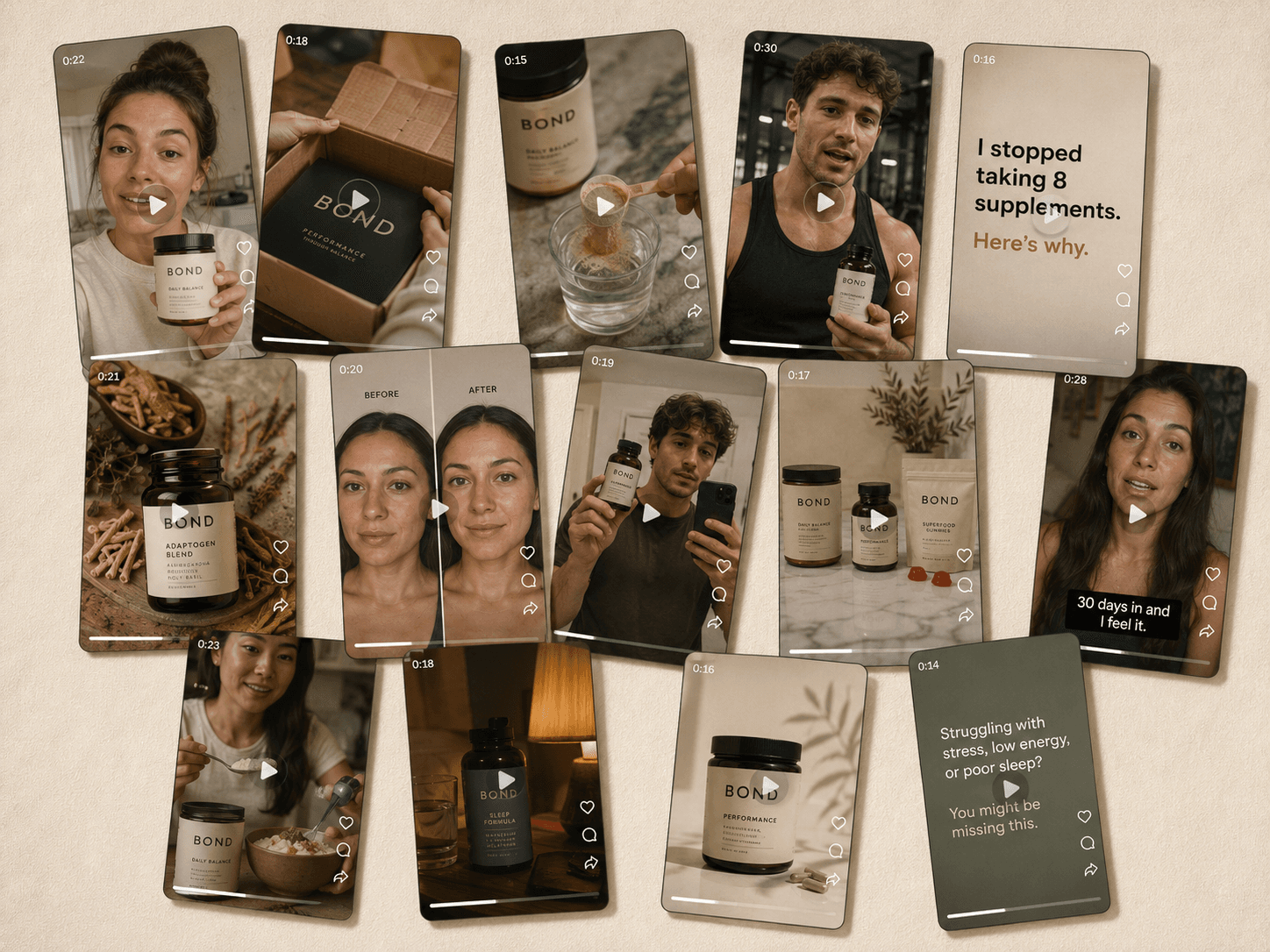 UGC-style video pipeline for a supplement brand